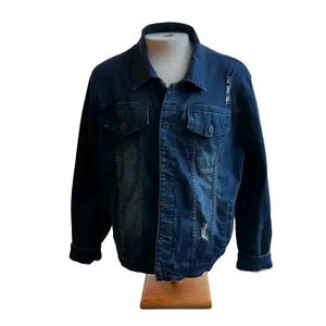 Blind trust denim jacket size large